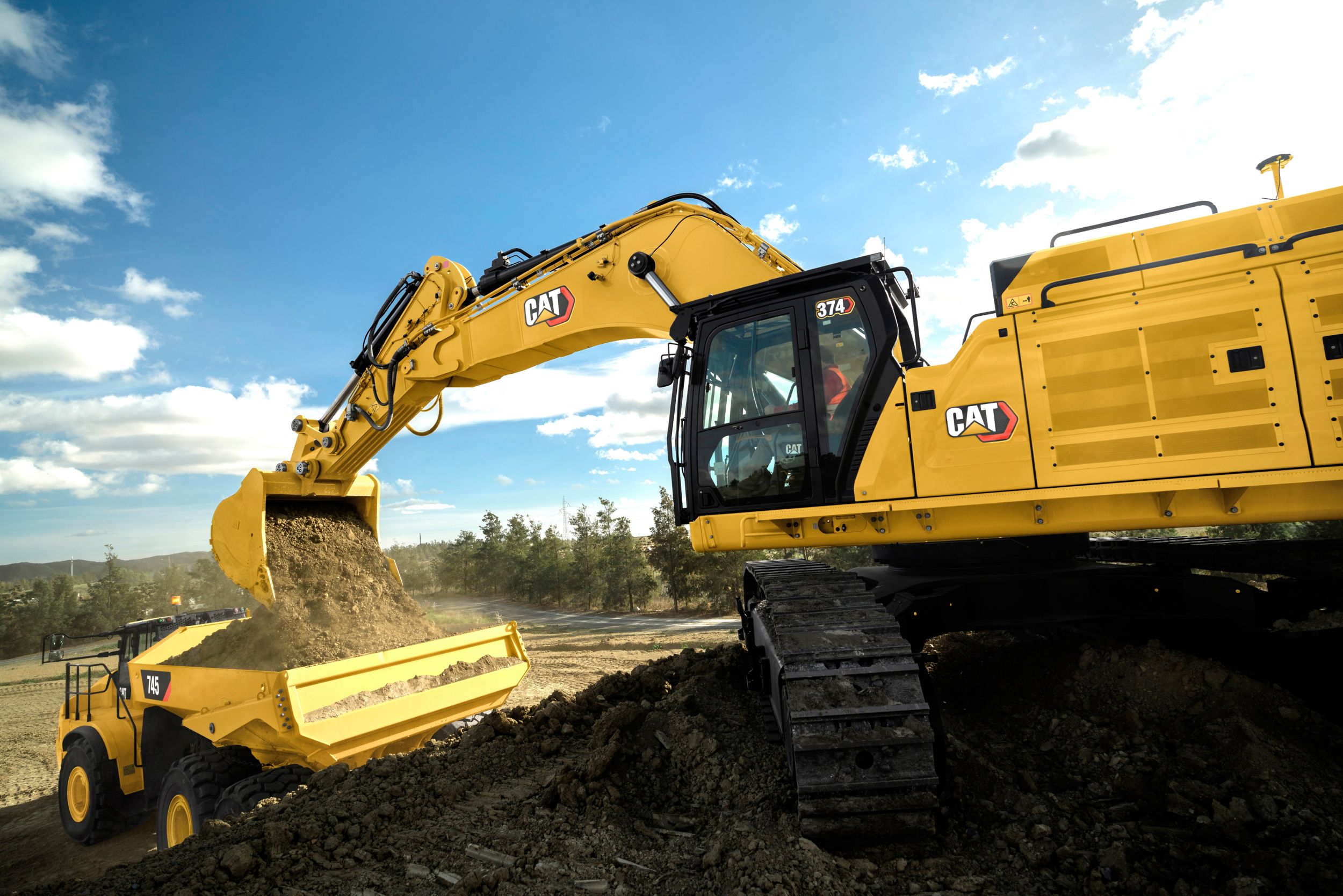 Caterpillar excavator